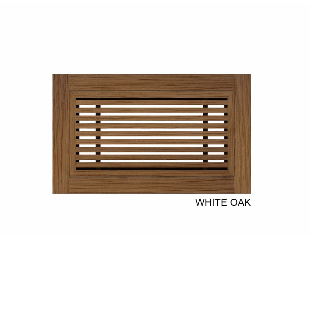 Contemporary Natural Wood Floor Register with Removable Core