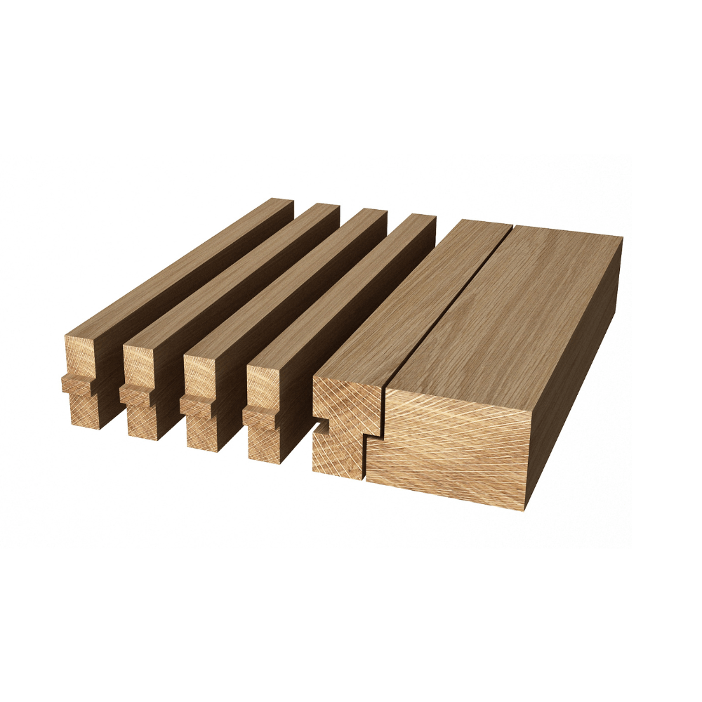 Contemporary Natural Wood Floor Register with Removable Core