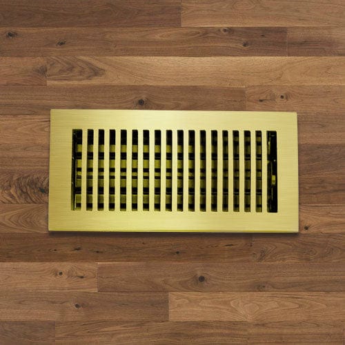 Contemporary Solid Brass Floor Register