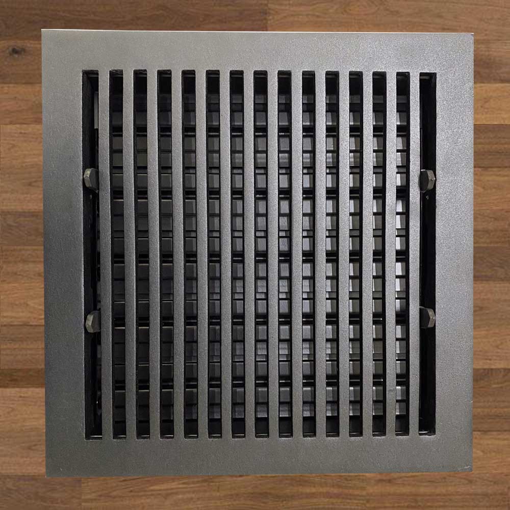 Contemporary Solid Brass Floor Register - Special Order Sizes