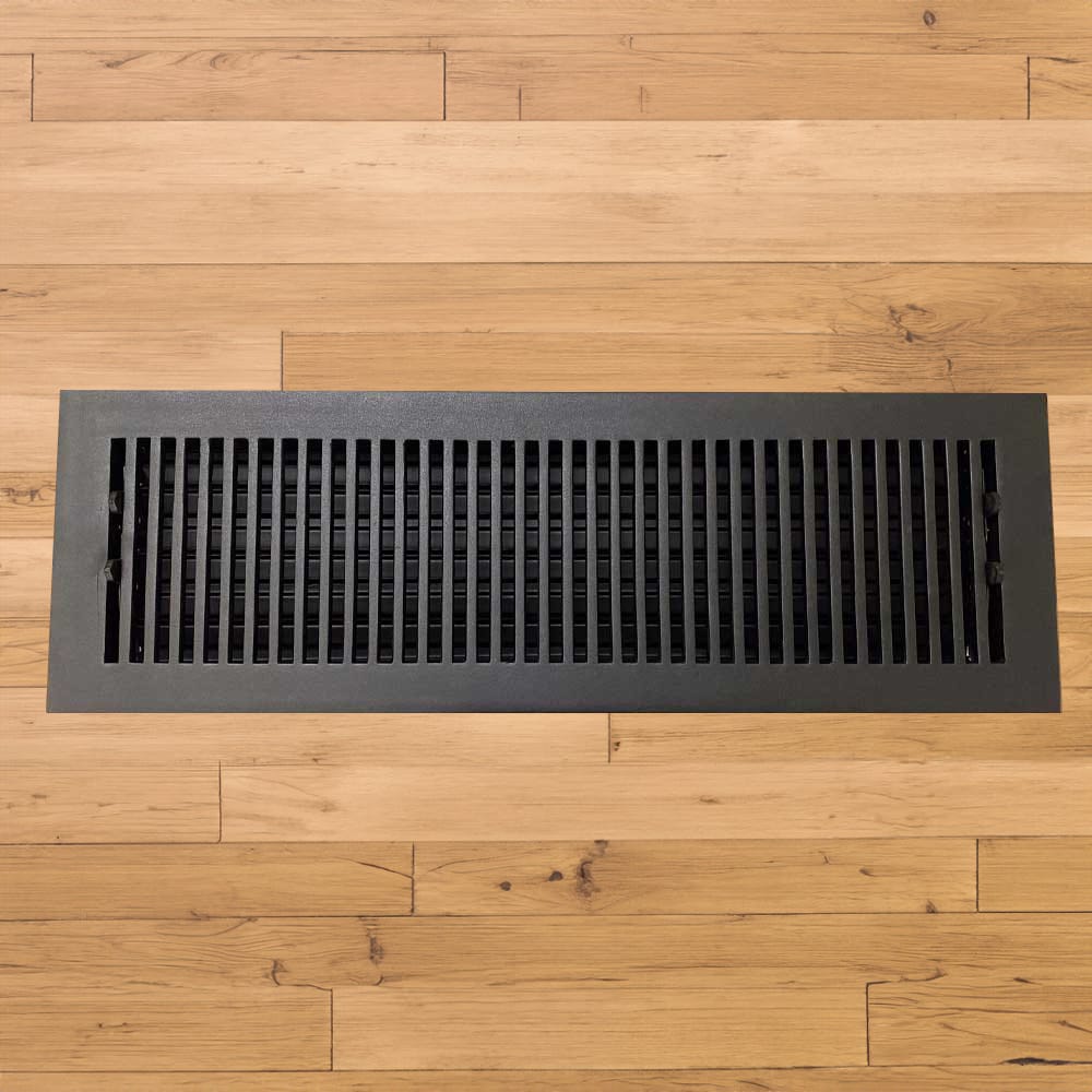 Contemporary Solid Brass Floor Register - Special Order Sizes