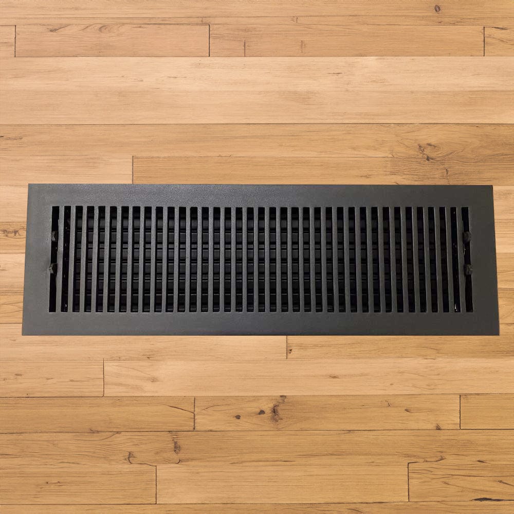 Contemporary Solid Brass Floor Register - Special Order Sizes