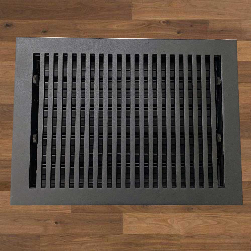 Contemporary Solid Brass Floor Register - Special Order Sizes