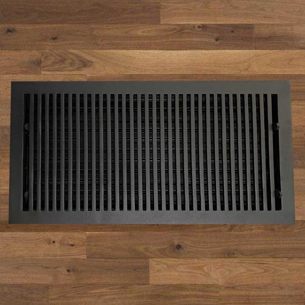 Contemporary Solid Brass Floor Register - Special Order Sizes