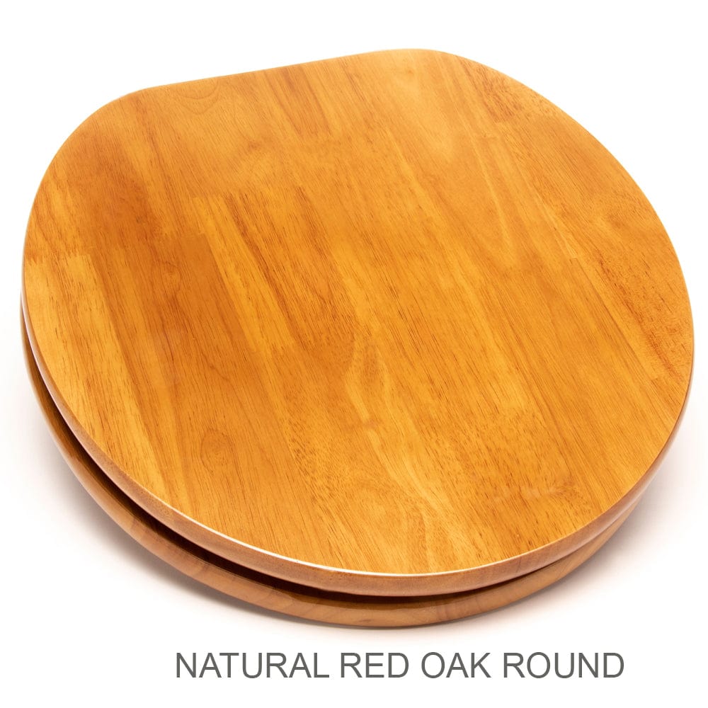 Contemporary Solid Oak Wood Slow Close Toilet Seat