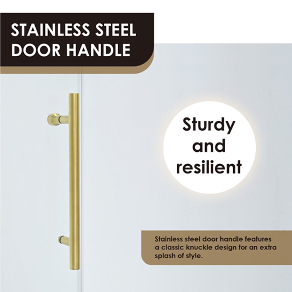 Cosette 60" W x 78" H Single Sliding Frameless Shower Door with Clear Glass