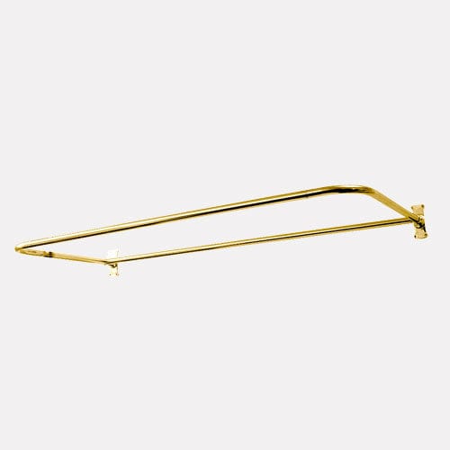 D-Shaped Solid Brass Shower Rod