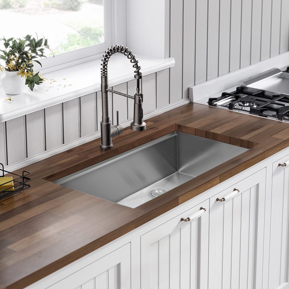 Daggett Stainless Steel Single-Bowl Workstation Undermount Sink