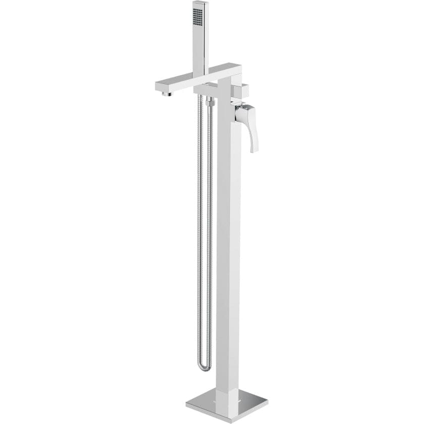Edsel Single Handle Floor Mount Faucet for Free Standing Tubs