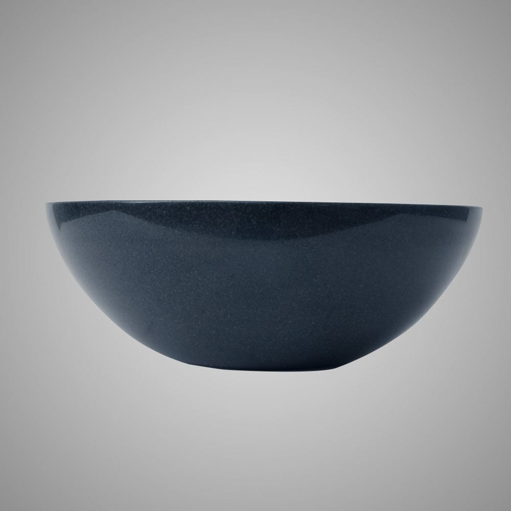 Eldora Smooth Speckled Polished Black Granite Vessel Sink