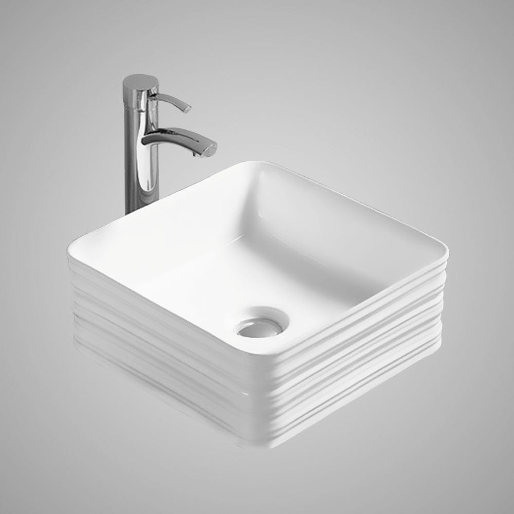 Erlina Vitreous China Vessel Sink - Decorative Exterior