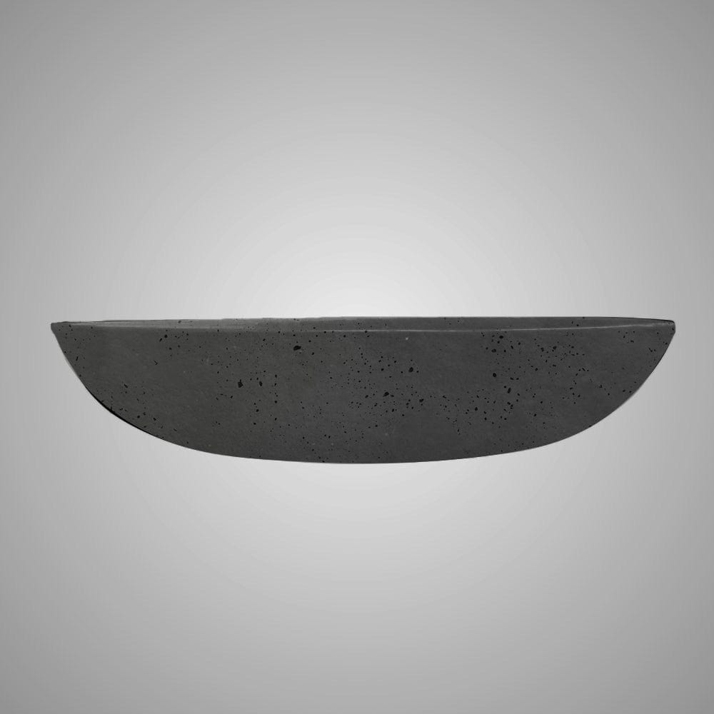 Faper Round Cast Concrete Vessel Sink - Black