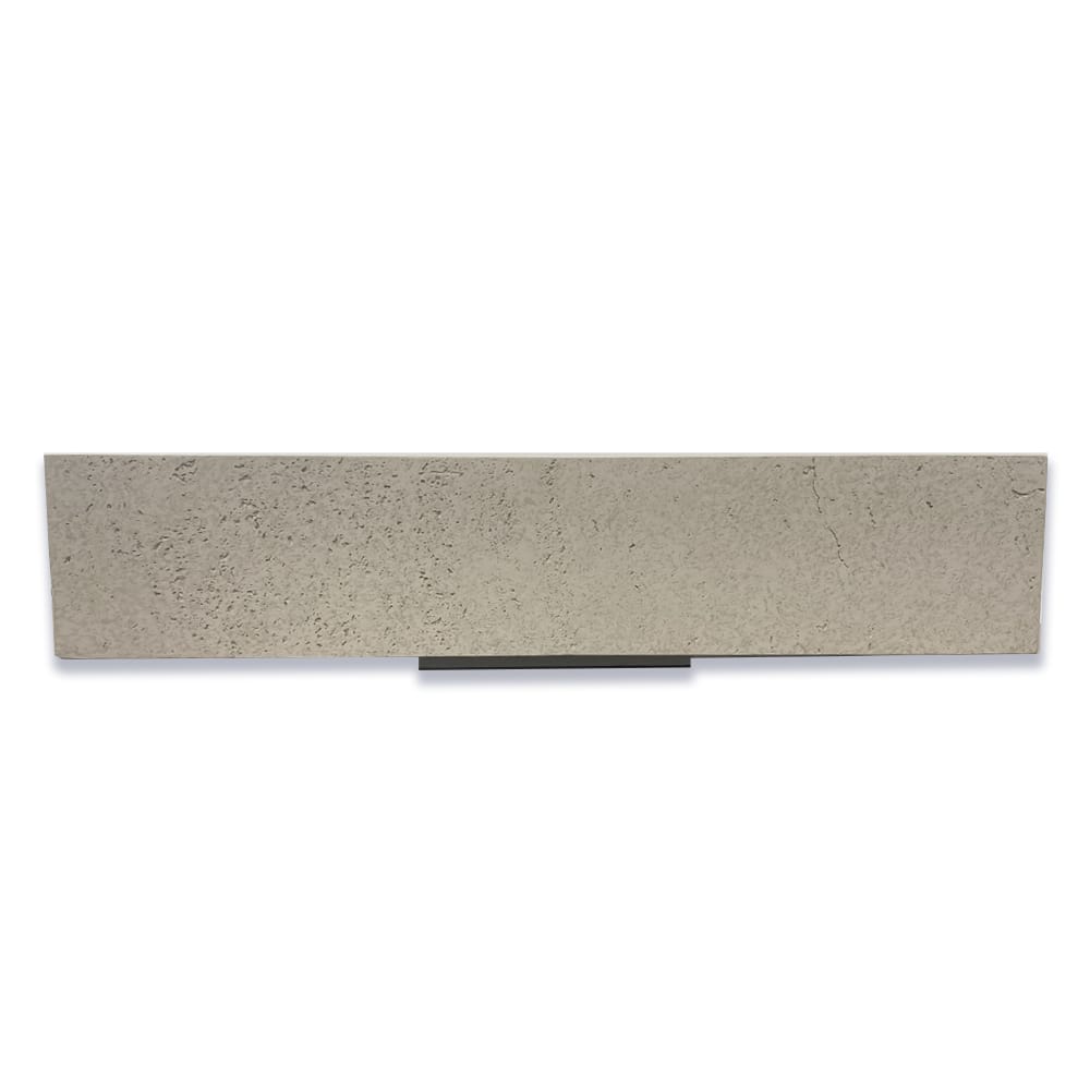 Feppder Rectangular Cast Concrete Vessel Sink - Light Grey with Textured Finish