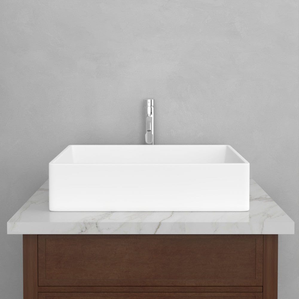Feroz Rectangular Vitreous China Vessel Sink