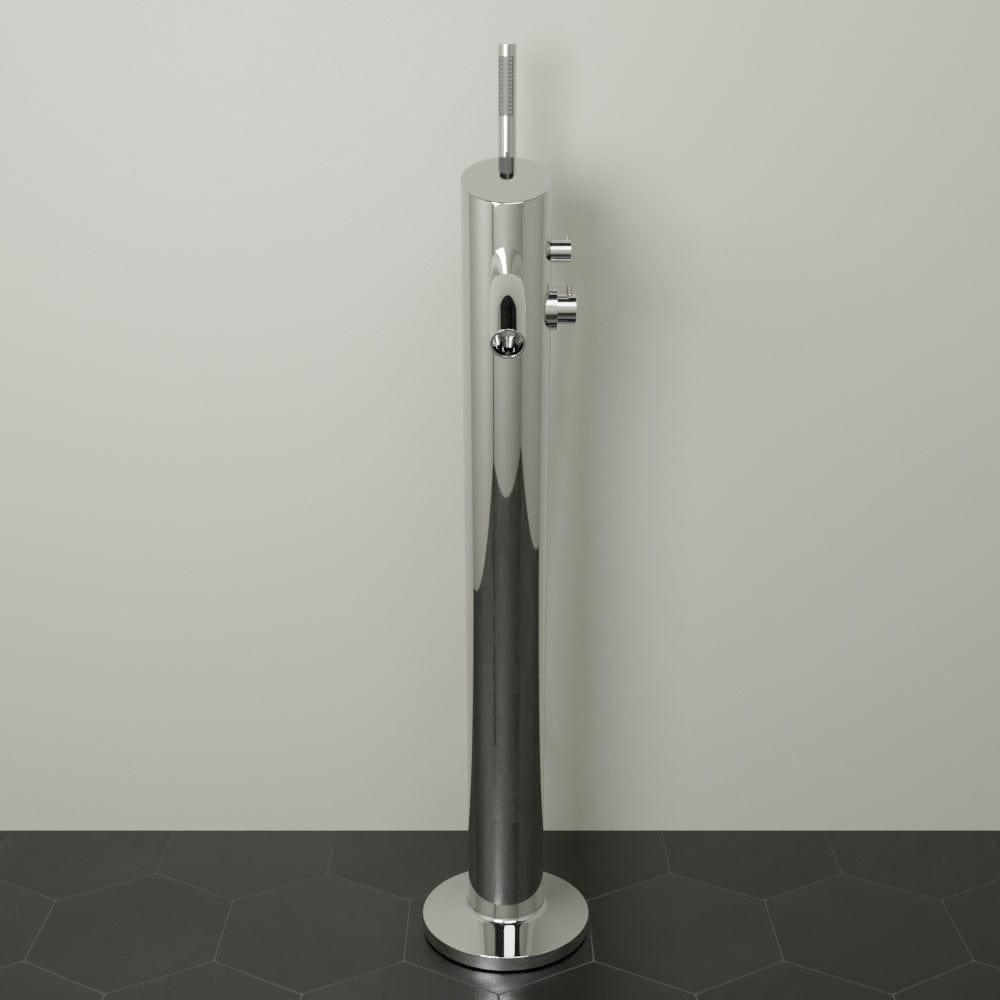 Fleming Thermostatic Freestanding Tub Faucet with Hand Shower