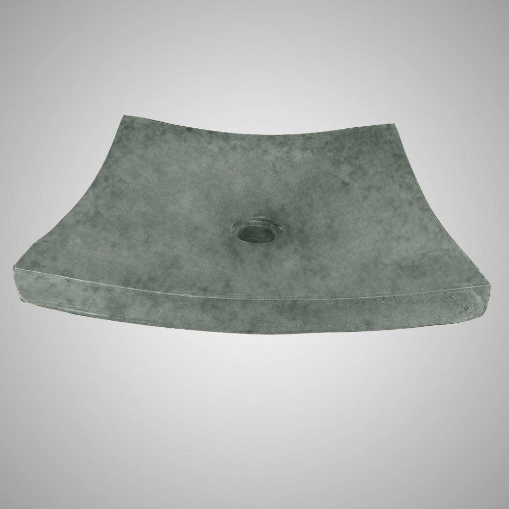 Gresham Square Cast Concrete Vessel Sink - Copper Green