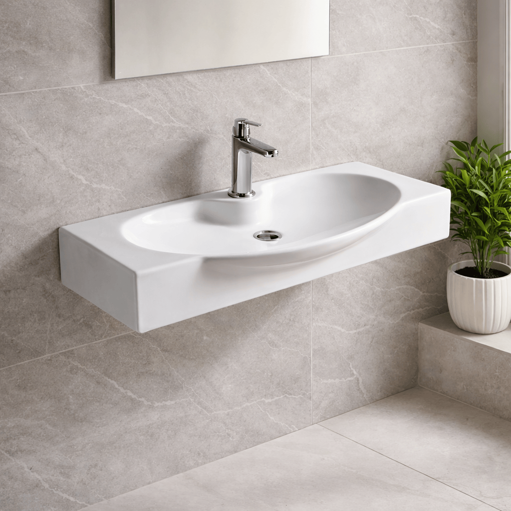 Harshaw Vitreous China Wall-Mount Bathroom Sink