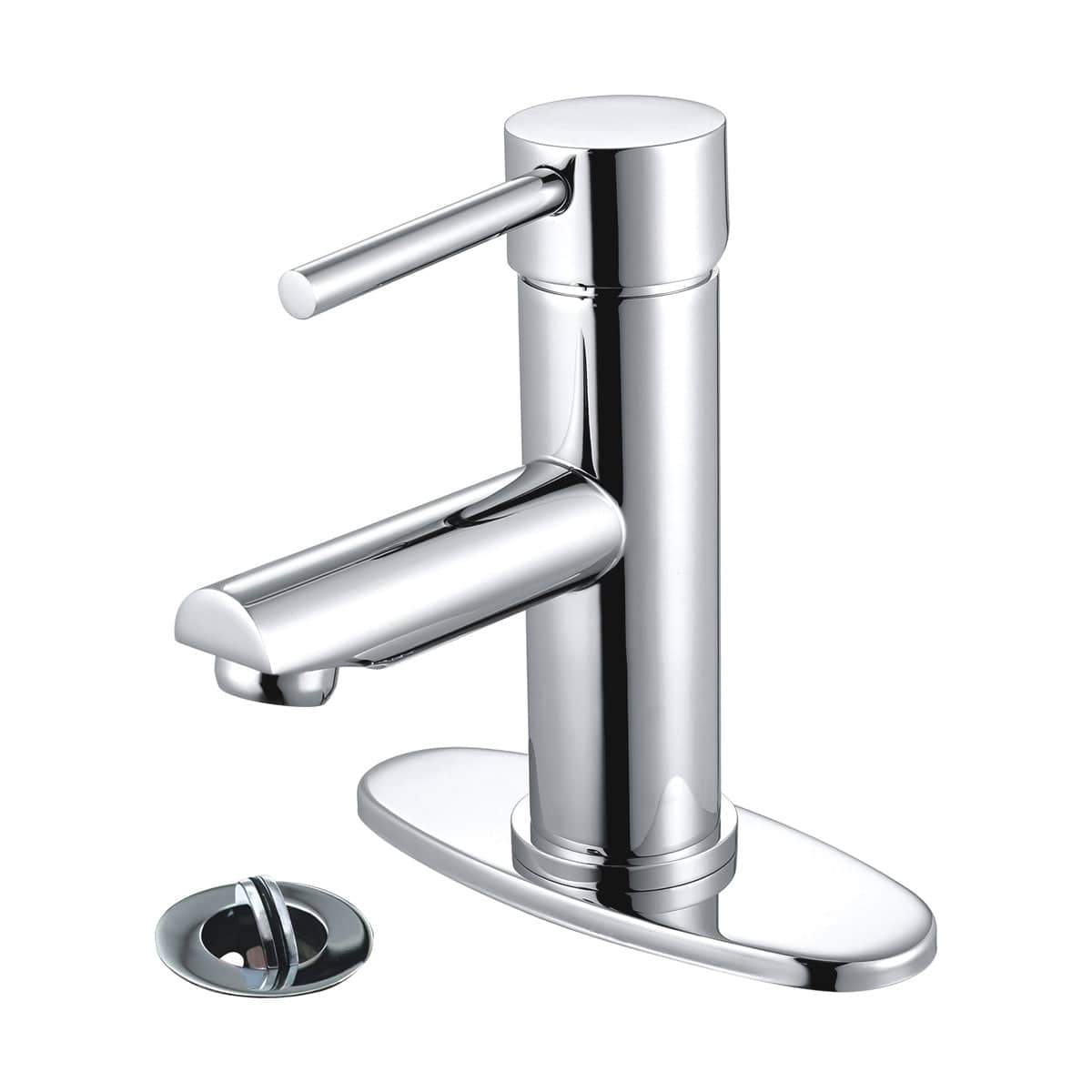 Hibbard Commercial Single Handle Bathroom Faucet with Spin Drain