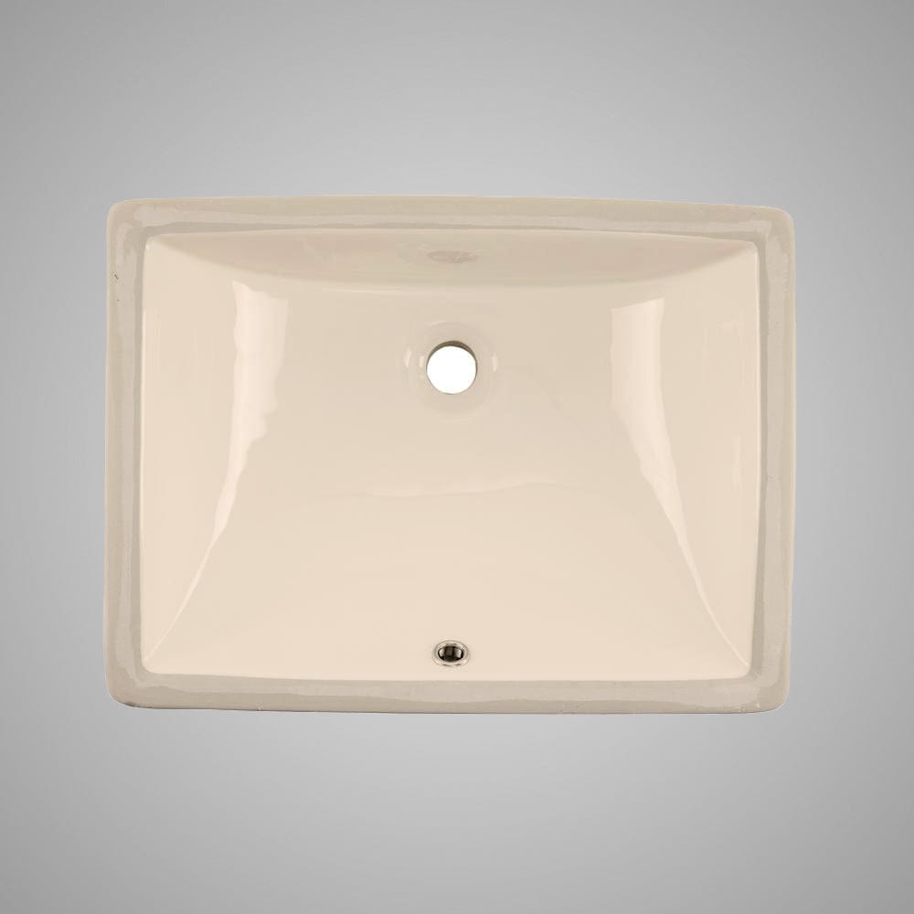 Intervale Vitreous China Rectangular Undermount Sink - Bisque