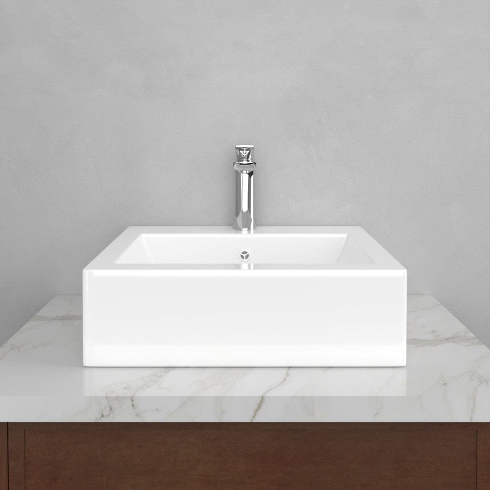 Jacy Square Vitreous China Vessel Sink