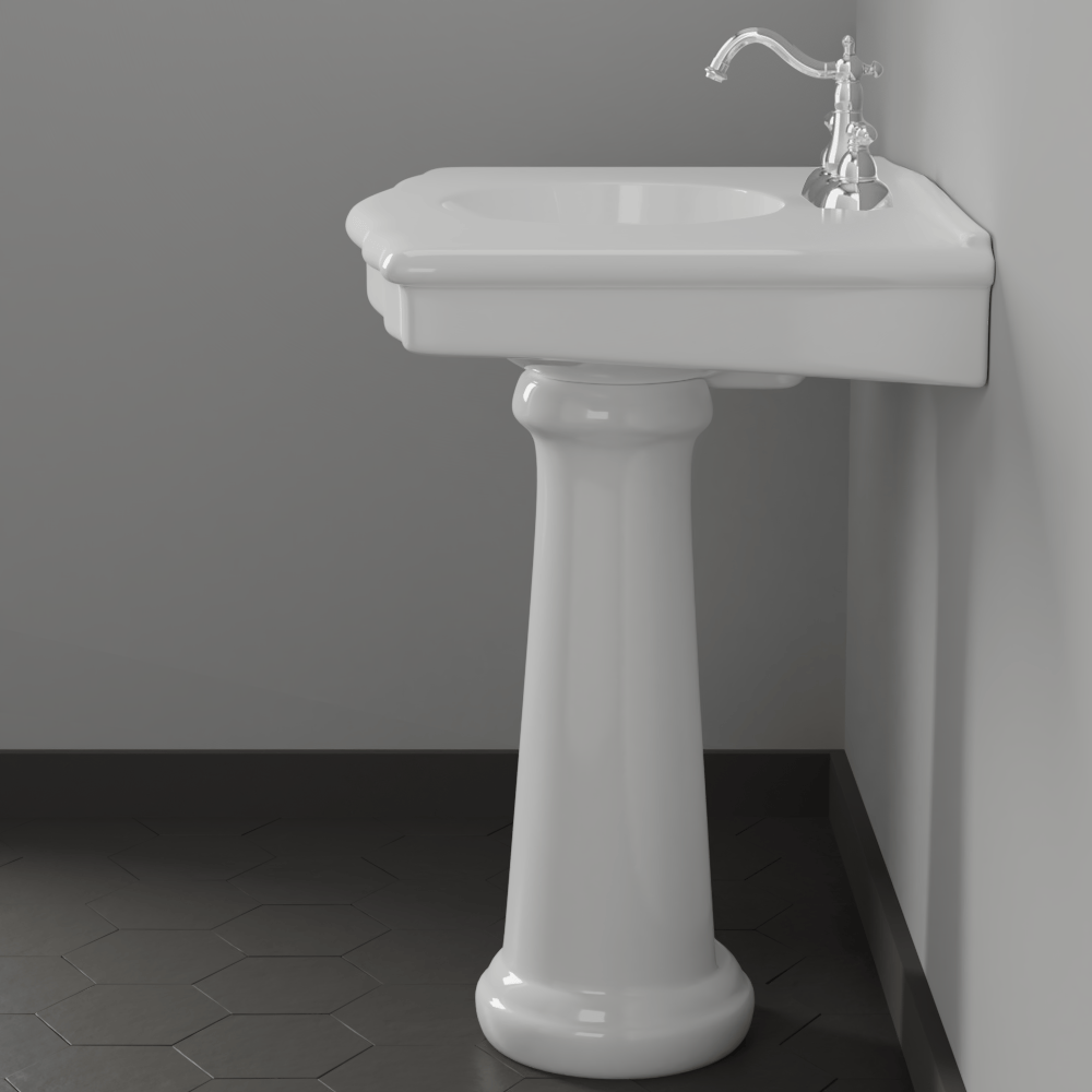 Keating Vitreous China Pedestal Sink