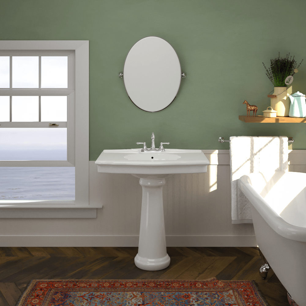 Keating Vitreous China Pedestal Sink