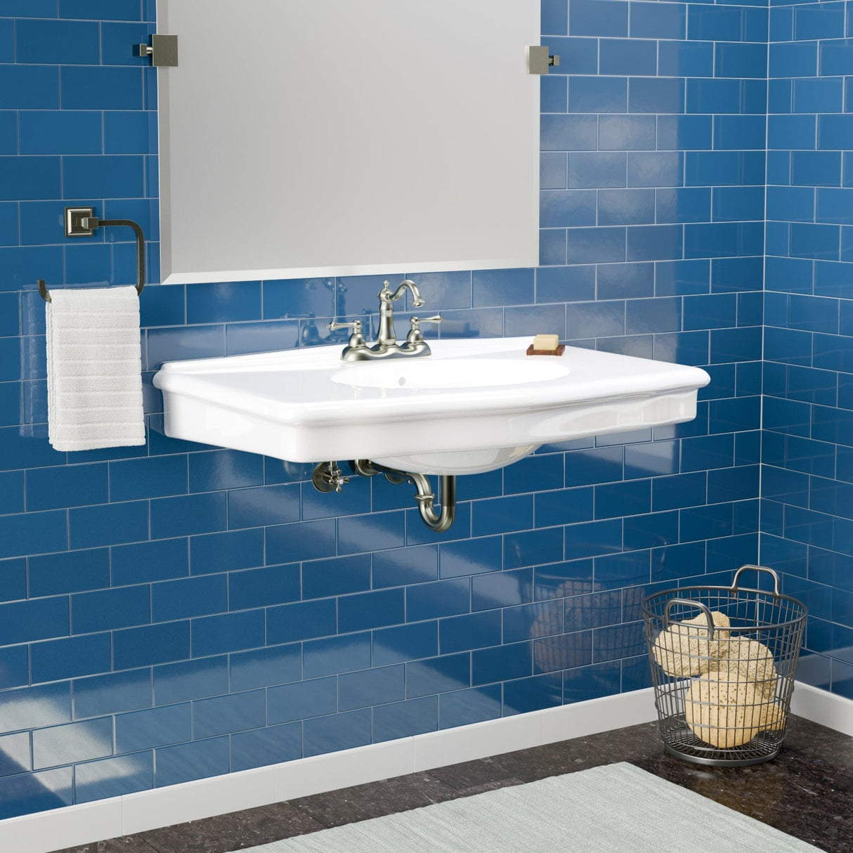 Keating Vitreous China Wall-Mount Bathroom Sink