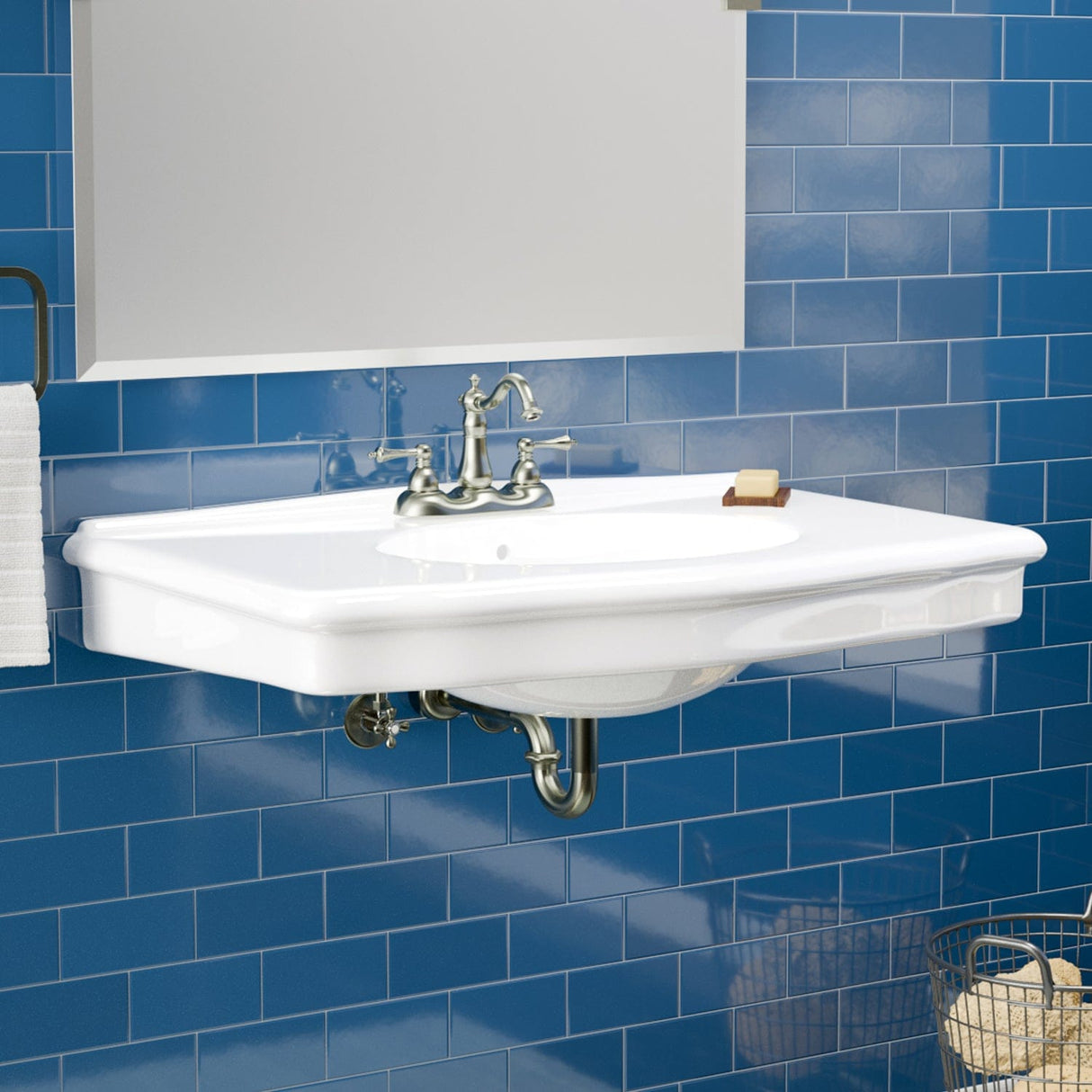 Keating Vitreous China Wall-Mount Bathroom Sink