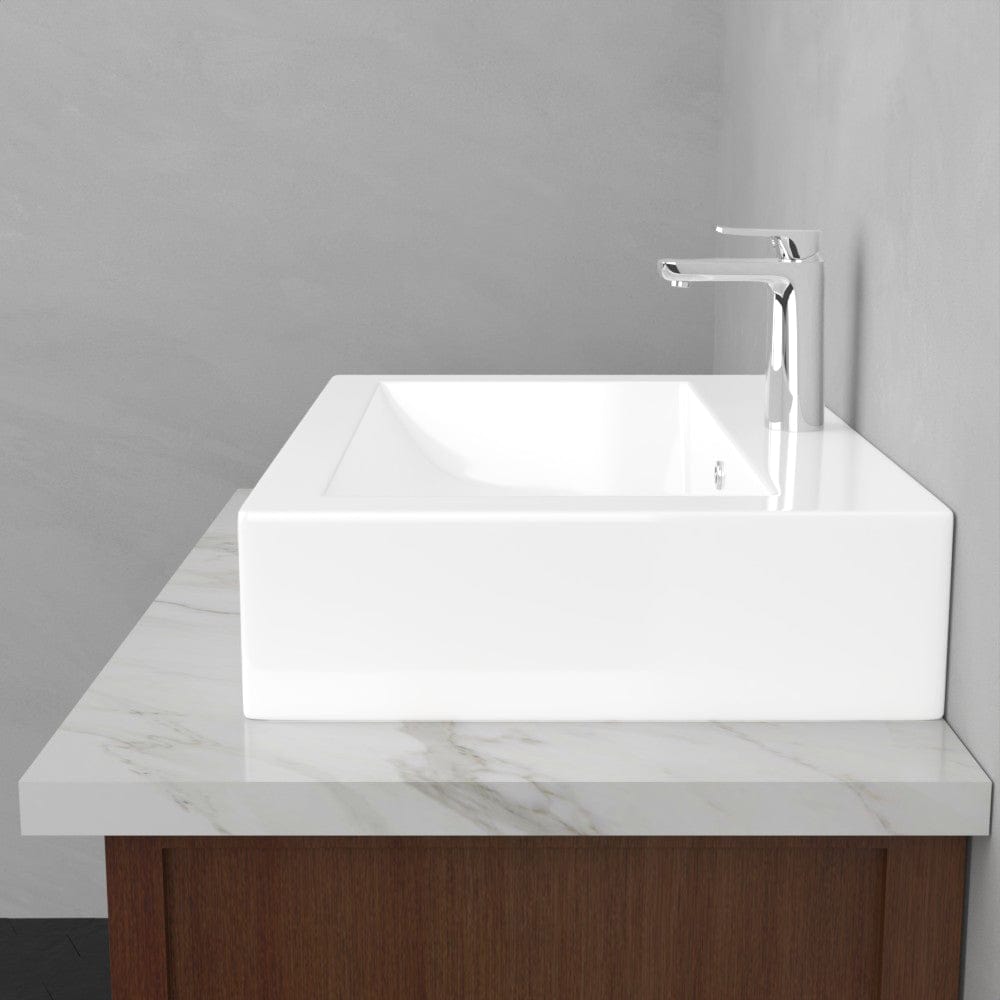 Kiana Rectangular Vitreous China Vessel Sink