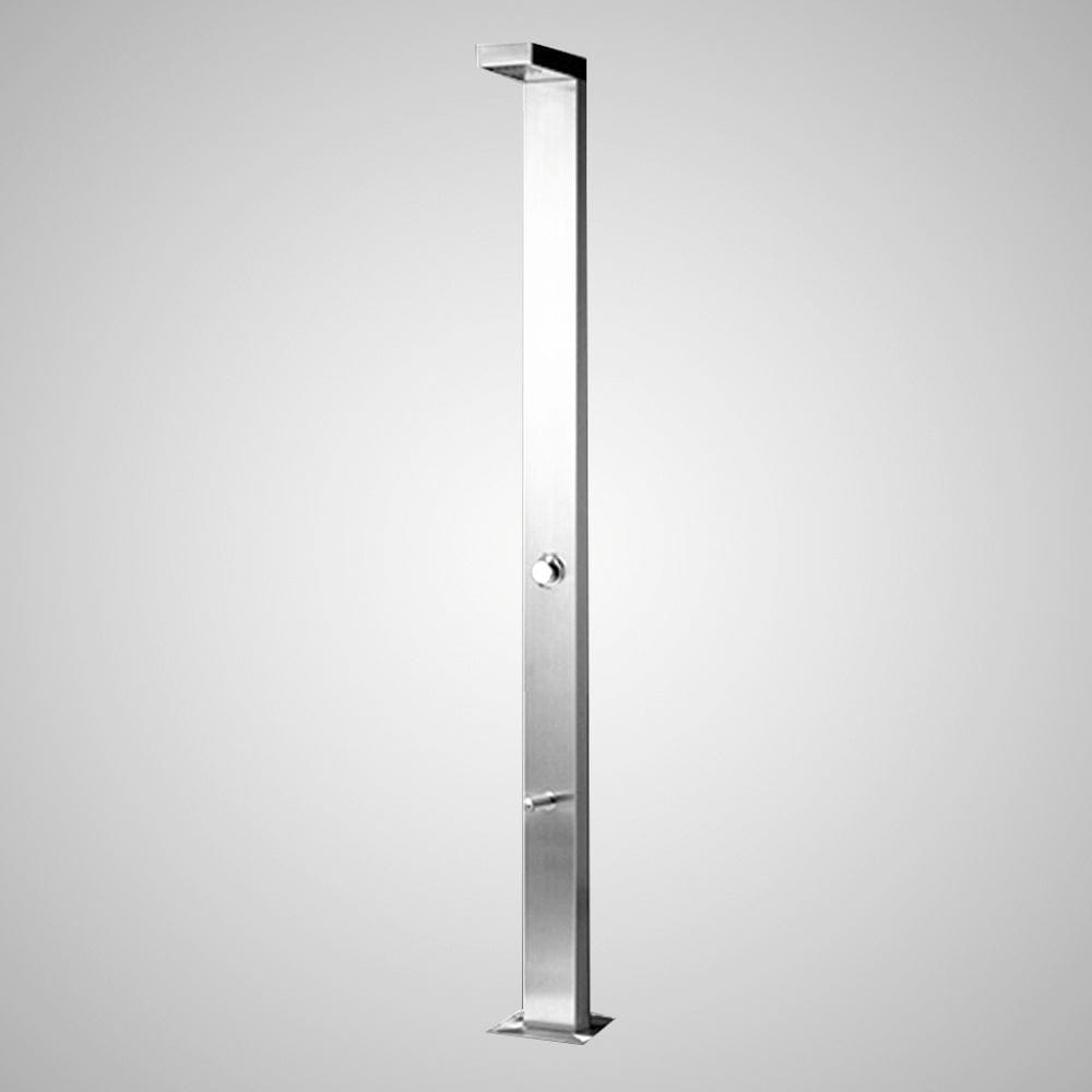 Kuron Freestanding Stainless Steel Outdoor Shower Panel with Foot Shower