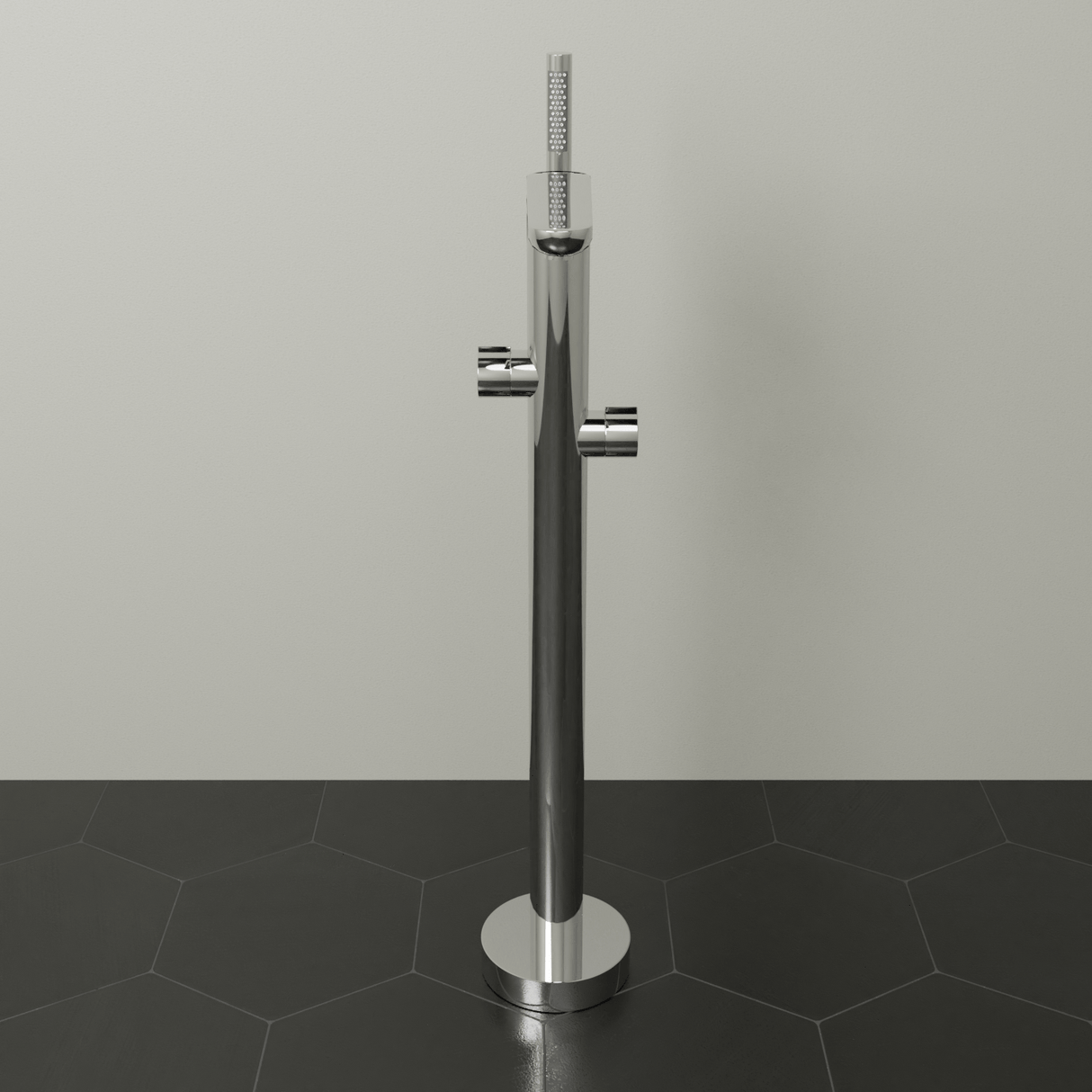 Kyoto Freestanding Tub Faucet with Hand Shower