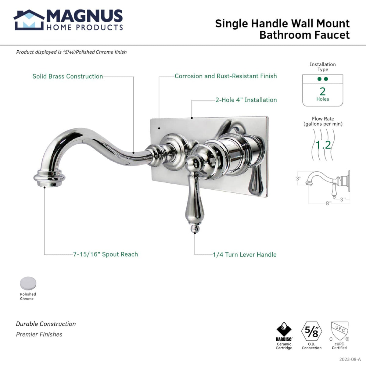 Laidlaw Wall-Mount Bathroom Faucet