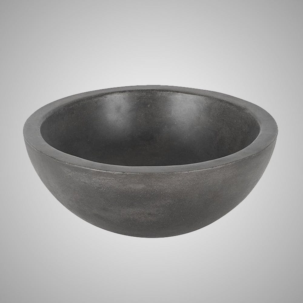 Large Sardis Round Cast Concrete Vessel Sink - Dusk Grey