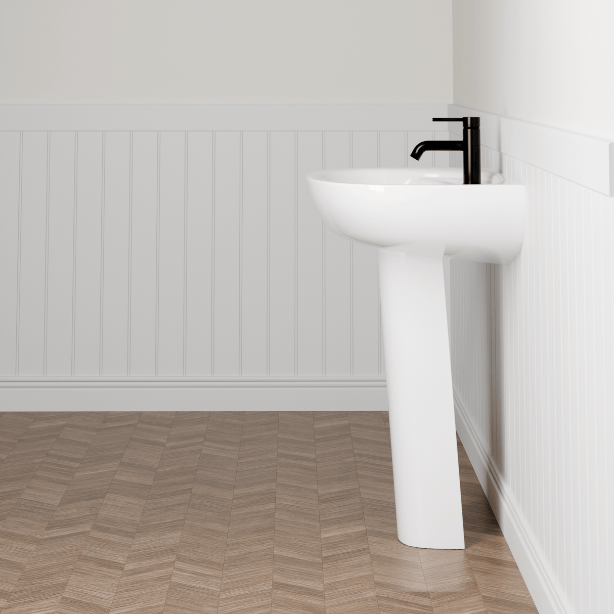 Lash Vitreous China Pedestal Sink