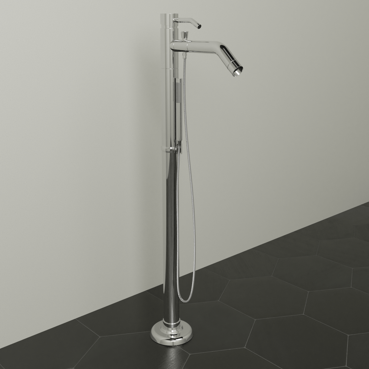 Lely Freestanding Tub Faucet with Hand Shower