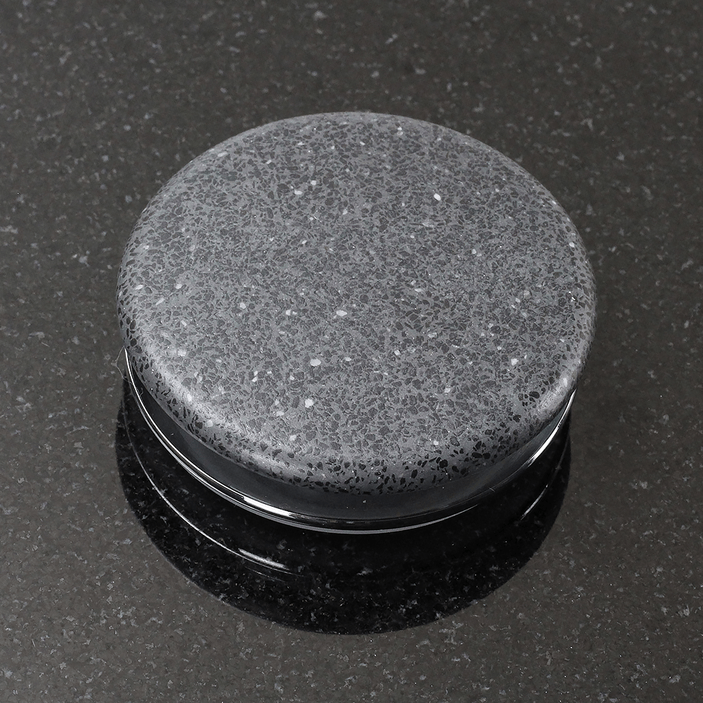 Melfort Round Cast Concrete Vessel Sink - Speckled Dark Gray Sandstone