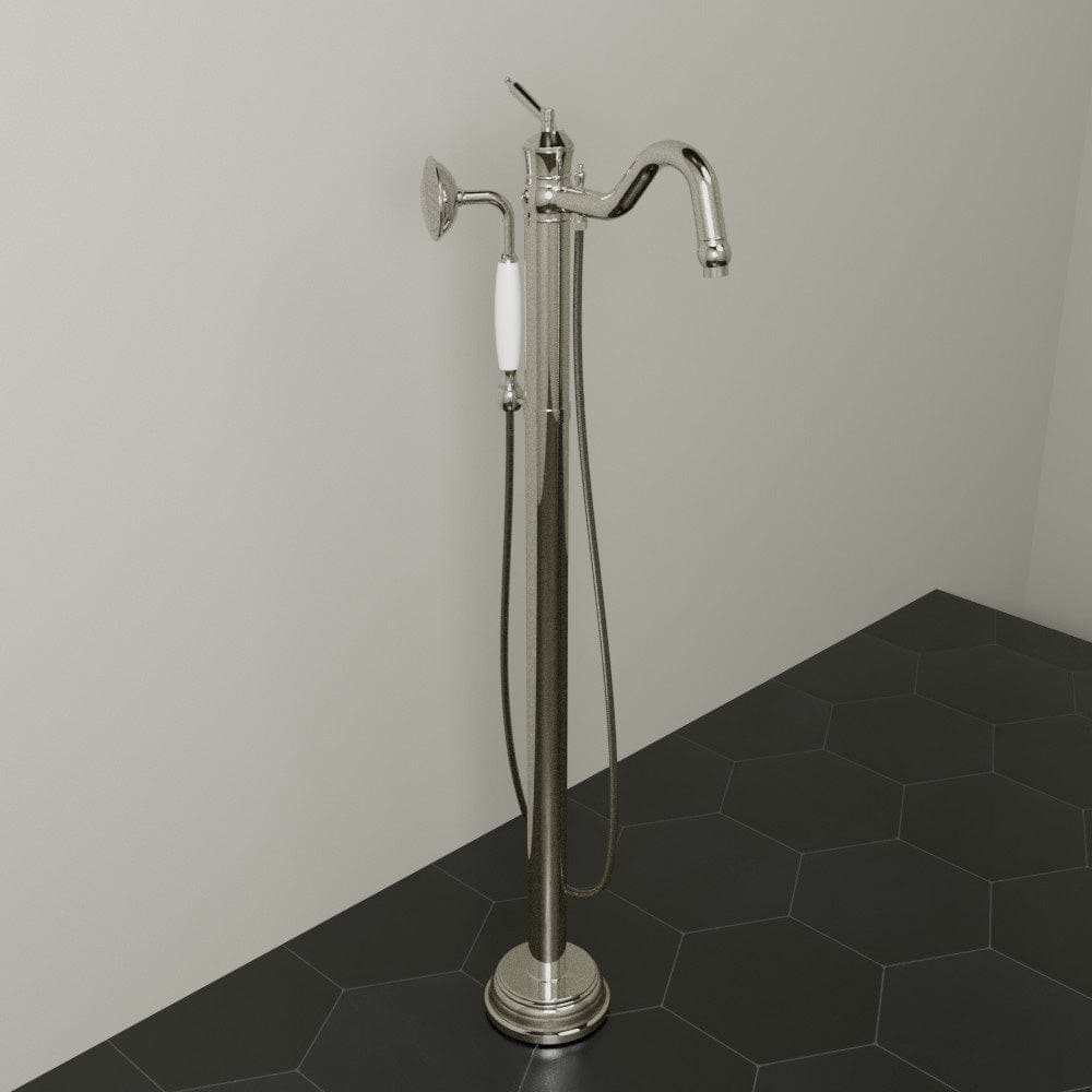 Mia Freestanding Tub Filler with Hand Shower