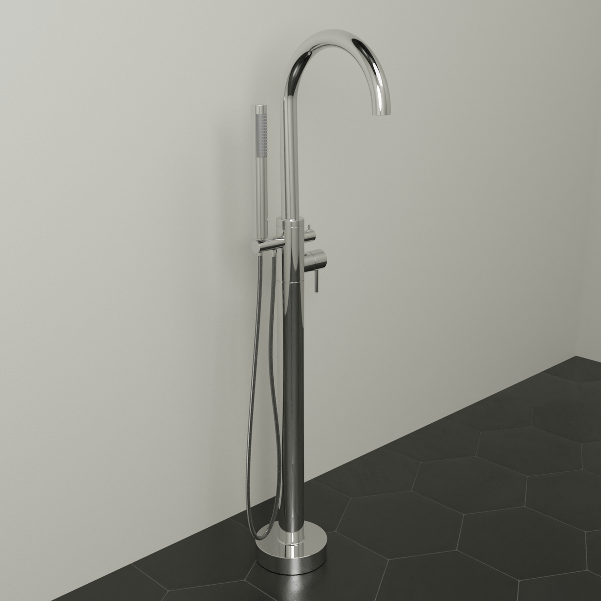 Naples Freestanding Tub Faucet with Hand Shower