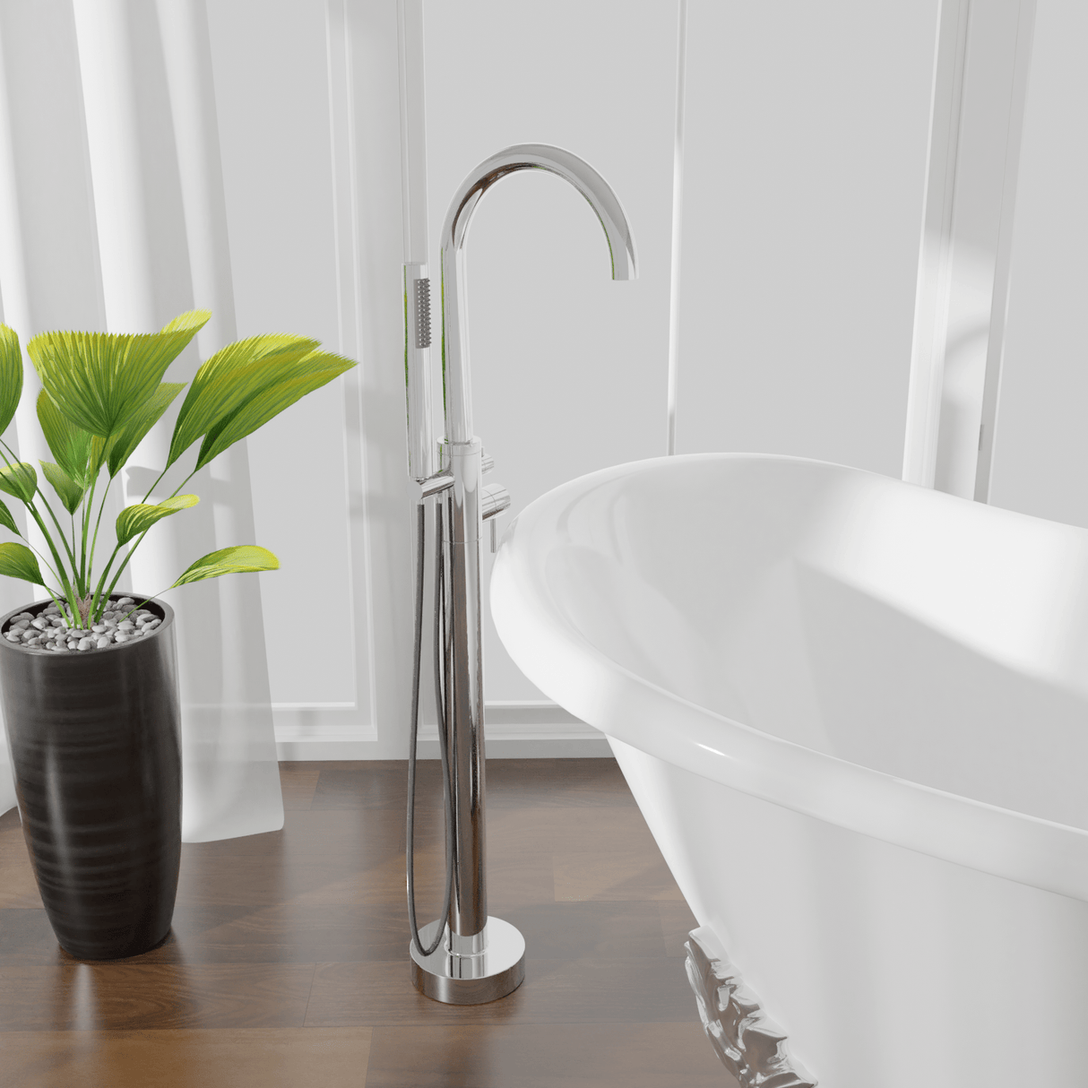 Naples Freestanding Tub Faucet with Hand Shower