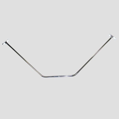 Neo-Angle Solid Brass Shower Rod - Chrome Finish