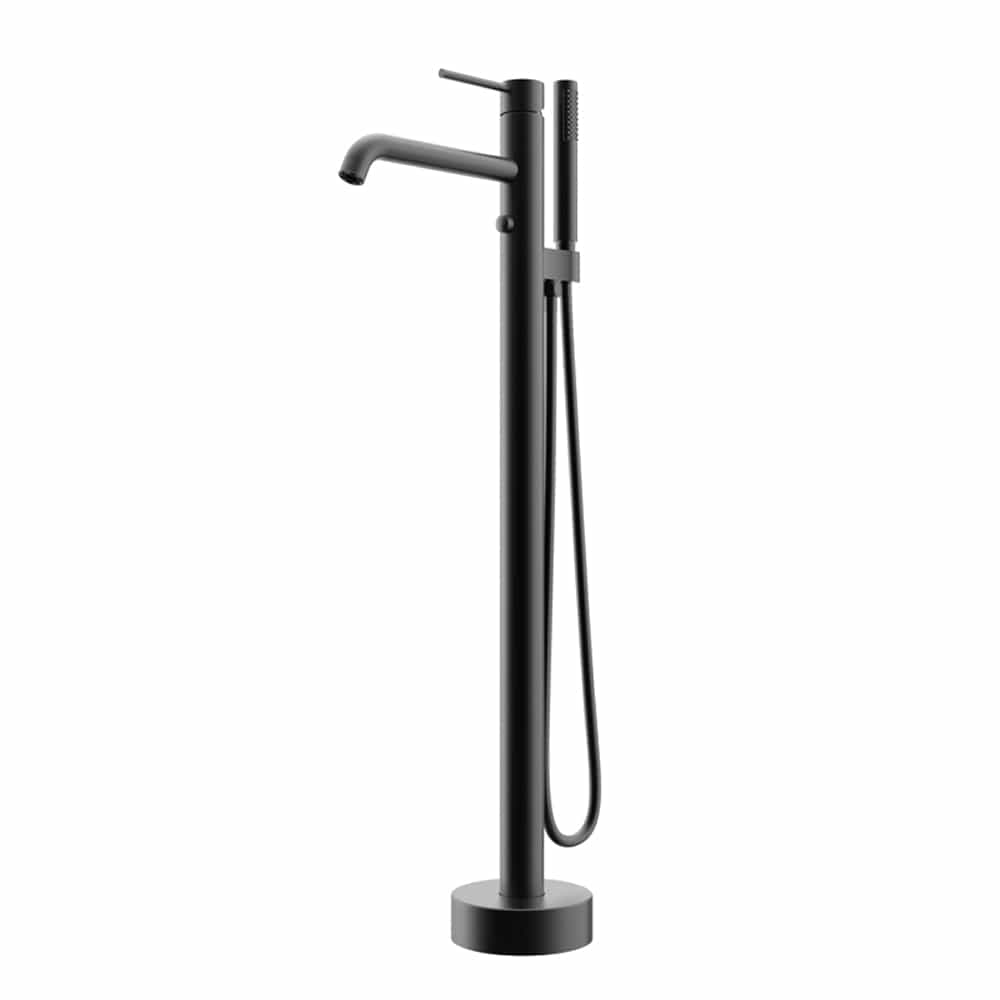 Nisshin High Flow Freestanding Tub Faucet with Hand Shower
