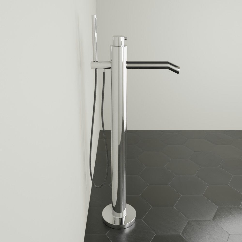 Olga Thermostatic Freestanding Tub Faucet with Hand Shower