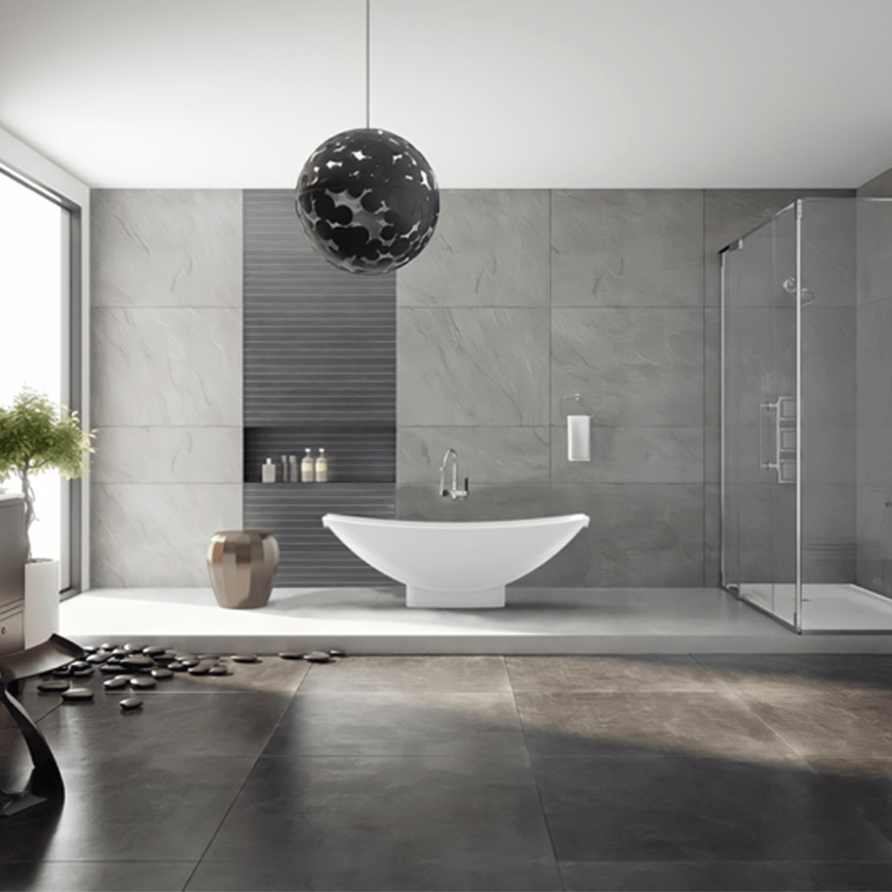 Paloma Solid Surface Stone Resin Freestanding Extra Deep Hammock Bathtub
