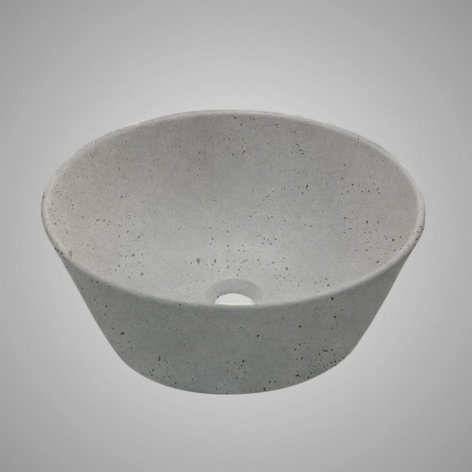 Pancosa Round Cast Concrete Vessel Sink - Dark Grey