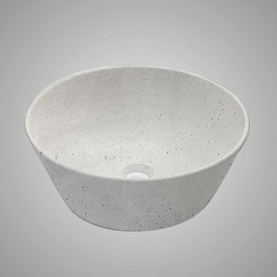 Pancosa Round Cast Concrete Vessel Sink - Light Grey