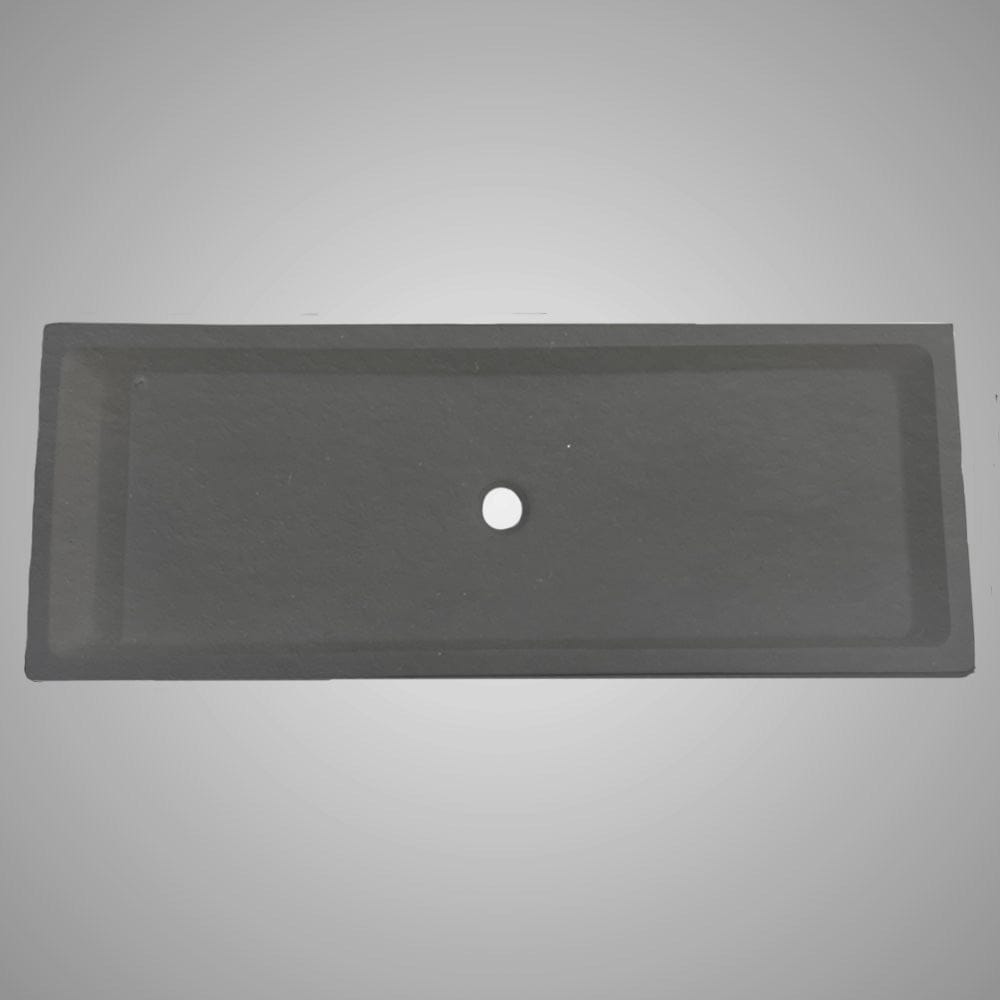 Papley Rectangular Cast Concrete Vessel B-Grade Sink - Black