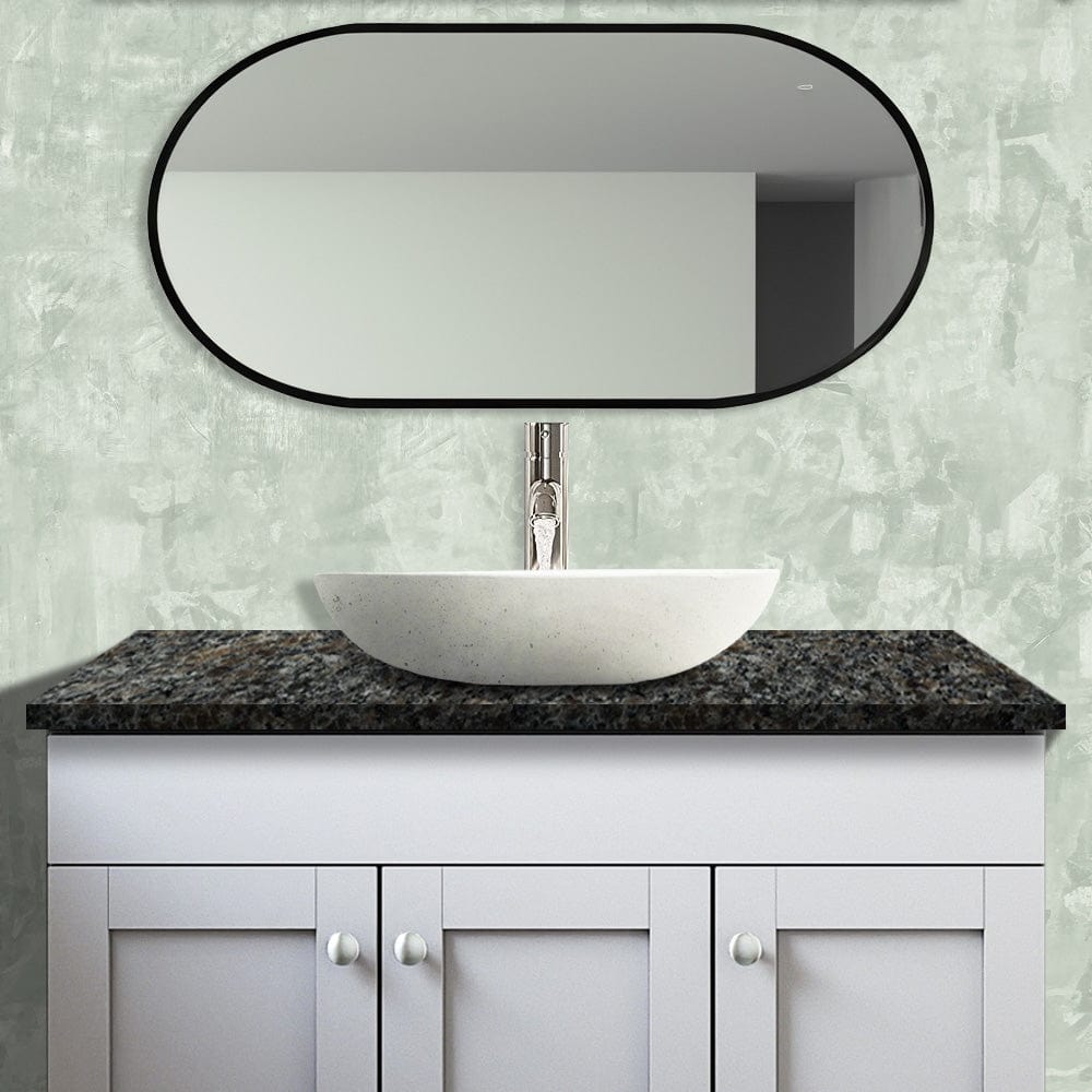 Pepster Round Cast Concrete Vessel Sink - Cream