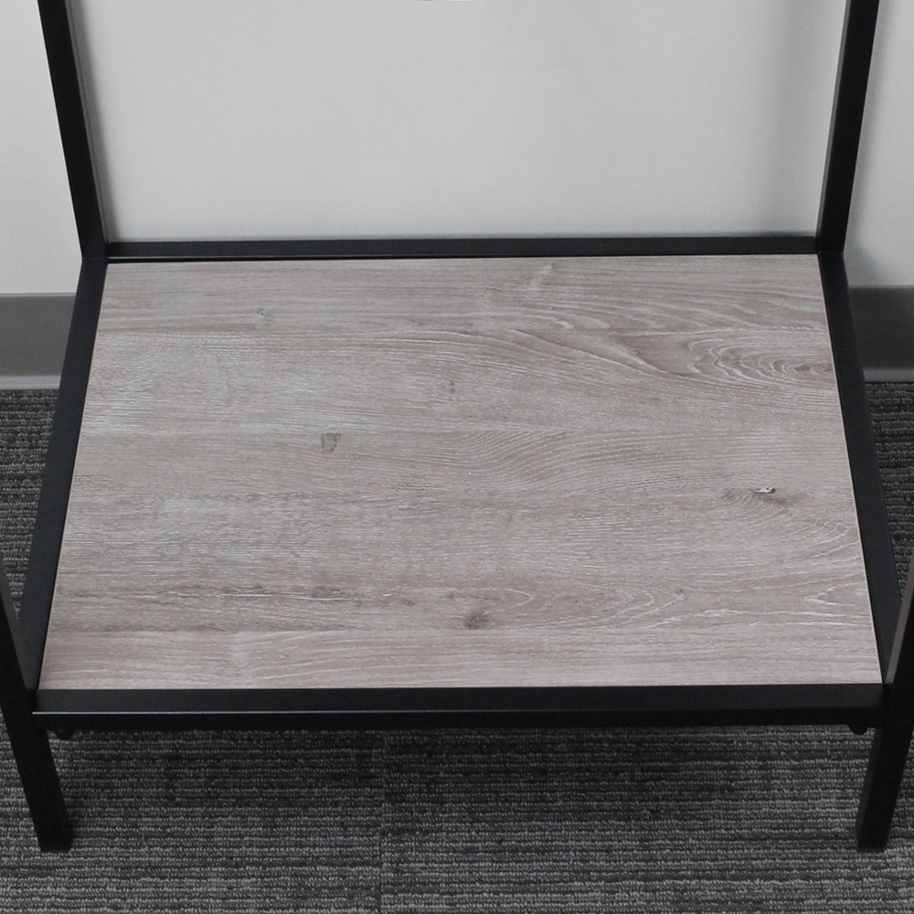 Regina Vitreous China Console Bathroom Sink with Black Powdercoat Iron Stand