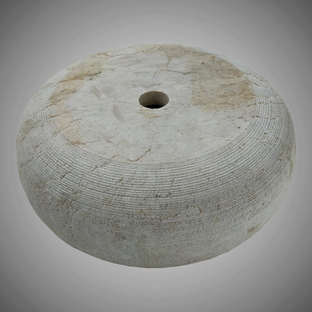 Repley Marble Vessel Sink with Polished Interior - Cream