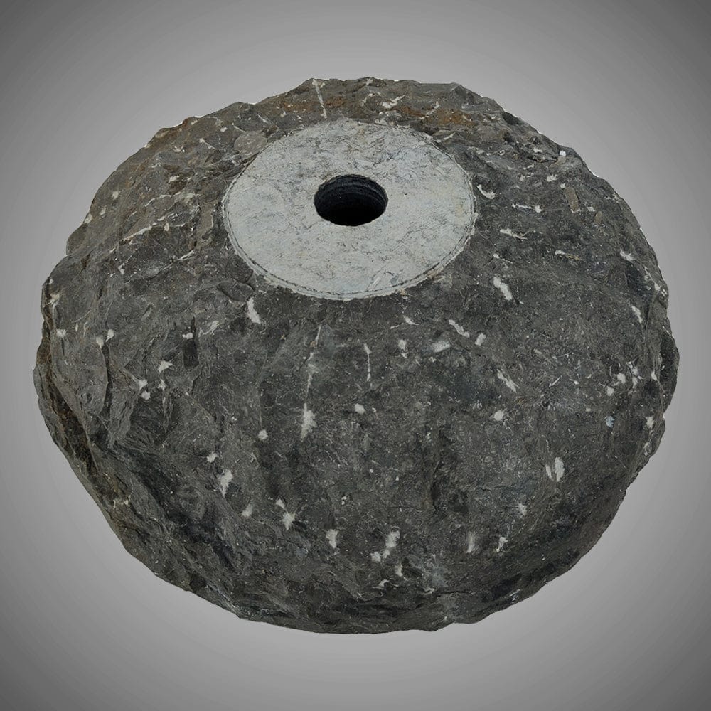 Reppoto Marble Vessel Sink with Polished Interior - Black